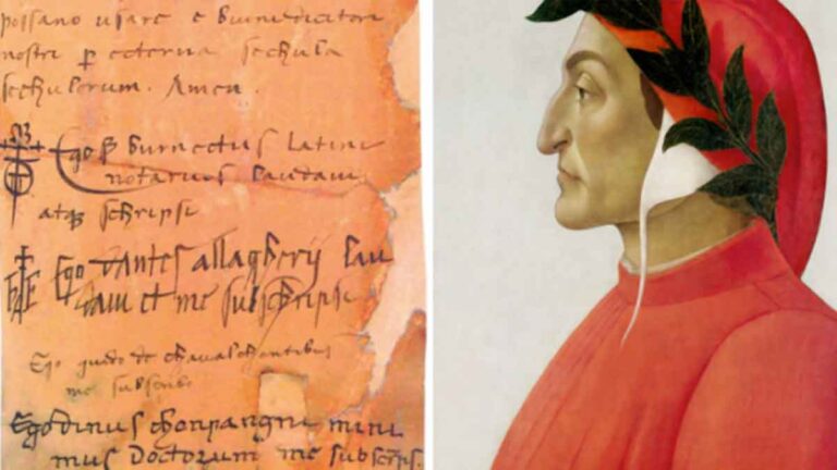 Autografo Dante Alighieri